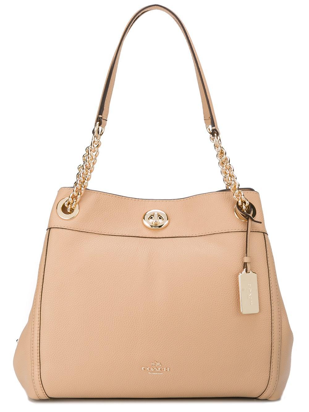 COACH Chain Strap Shoulder Bag Lyst